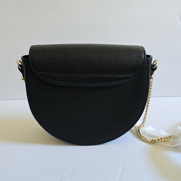 See by Chloe Mara Leather Saddle Crossbody Bag Black - Picture 5 of 11